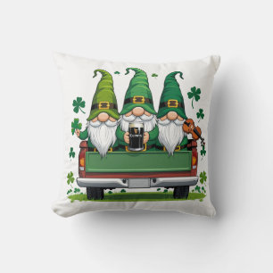 Leprechaun Shamrock irische Musik Kissen