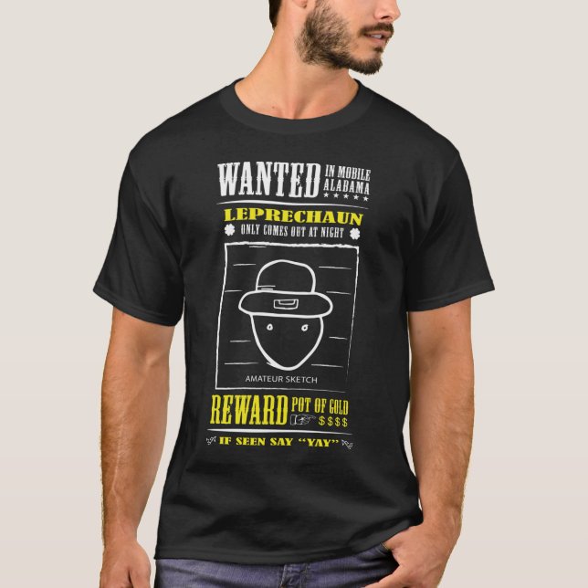 Leprechaun Sketch Mobile Alabama St Patrick's Esse T-Shirt (Vorderseite)