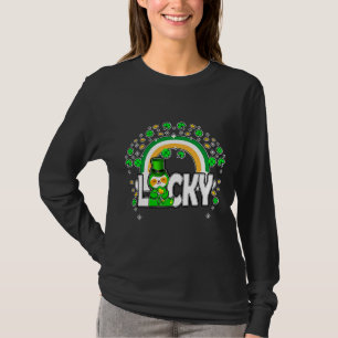 Leprechaun Sloth Lucky Irish Kleeblatt T-Shirt