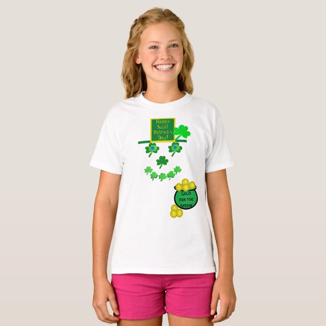 Leprechaun-Spaß-T - Shirt (Vorne ganz)