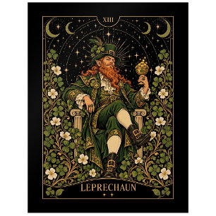 Leprechaun, Sternenlicht-Tarot-Kunst Postkarte