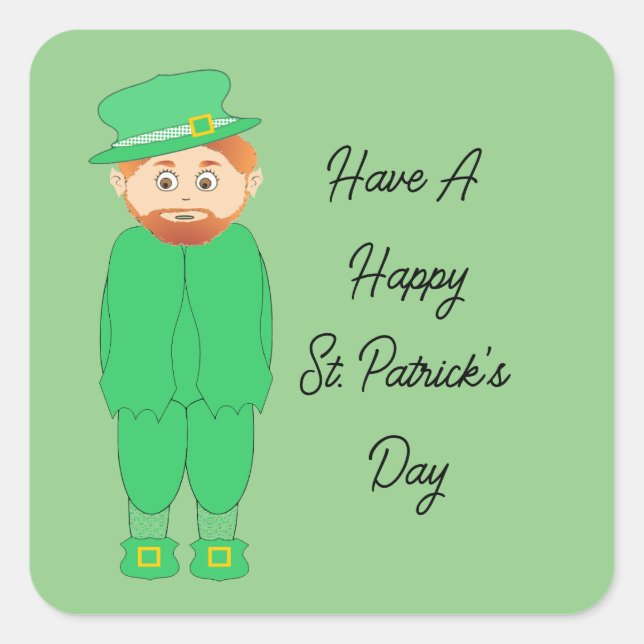 Leprechaun Sticker (Vorderseite)