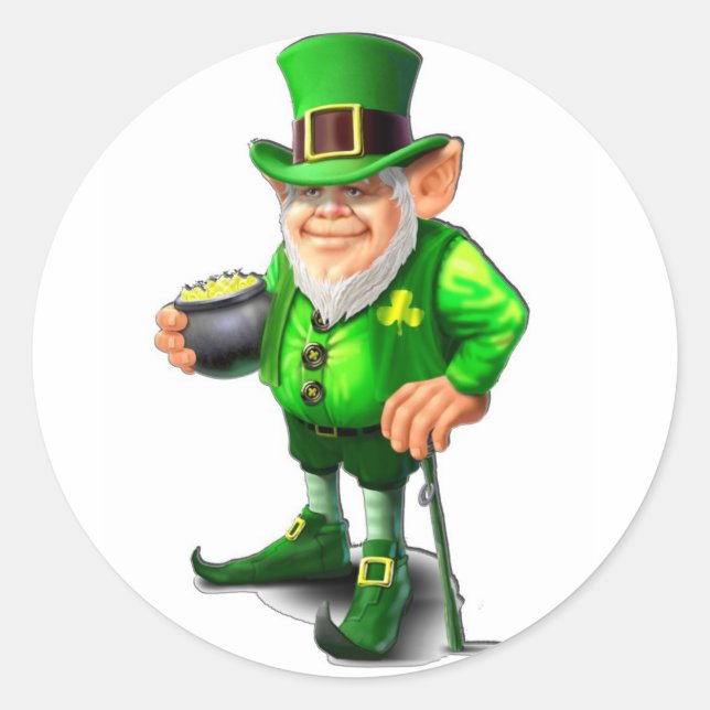 Leprechaun Stickers (Vorderseite)