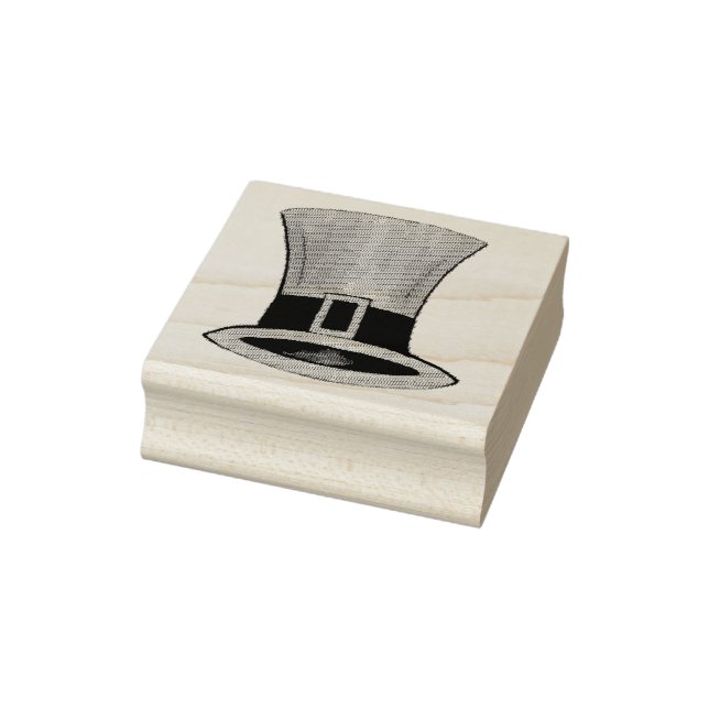 Leprechaun Top Hat Happy Saint Patrick's Day Gummistempel (Stempel)