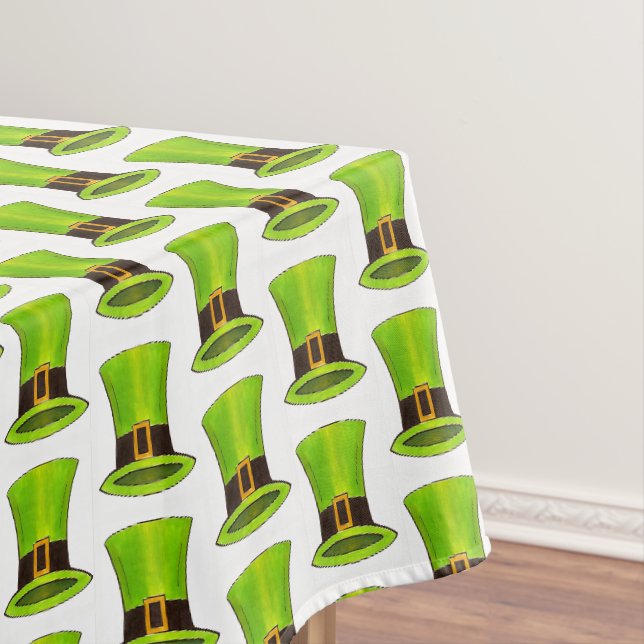 Leprechaun Top Hat Lucky Green St. Patrick's Day Tischdecke (Beispiel)