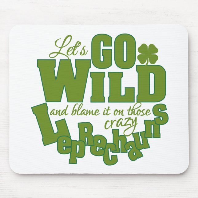 Leprechaun-Zollmousepad Mousepad (Vorne)