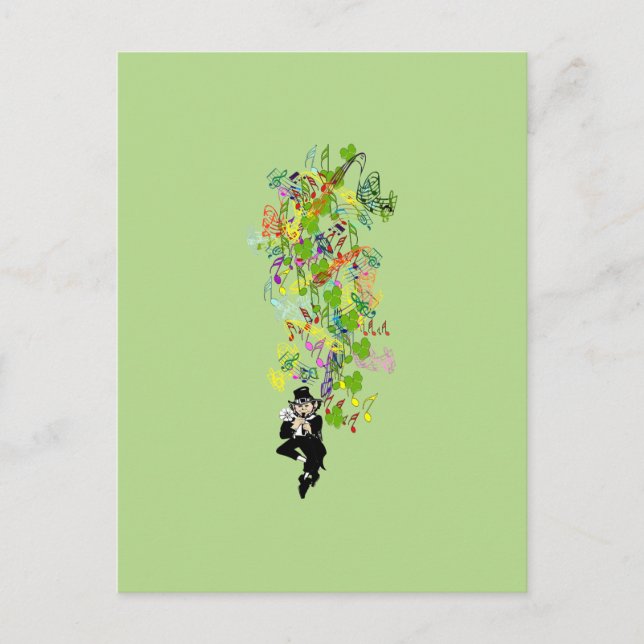 LeprechaunBlackPants Postkarte (Vorderseite)