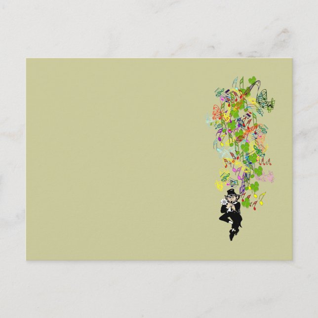 LeprechaunBlackPants Postkarte (Vorderseite)