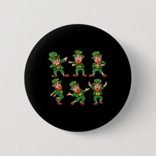 Leprechauns St Patrick's Day Fun Boys Girl Button