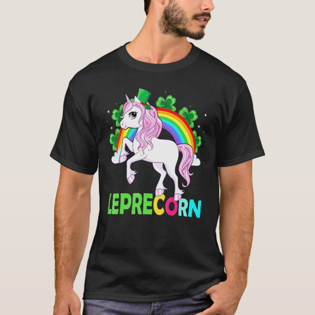 Lepricorn Funny Leprechaun Einhorn Kinder Mädchen  T-Shirt (Vorderseite)