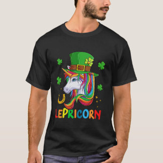 Lepricorn St Patrick's Day Kleeblatt Leaf Leprecha T-Shirt