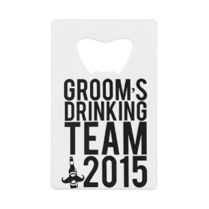 L'équipe de boisson de Groom 2015