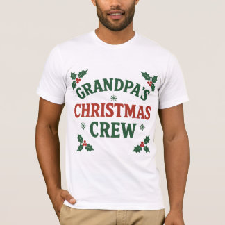 L'équipe de Noël de Grand-Père | T-shirt de famill