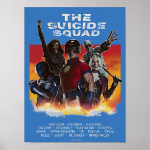 L'équipe du suicide Poster de cinéma de style ré
