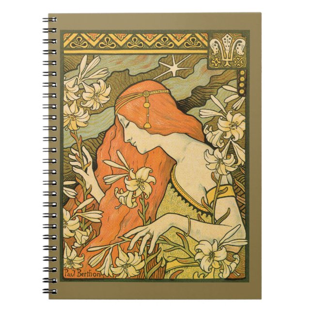 L'Ermitage Französische Jugendfrau im Bereich Blum Notizblock (Vorderseite)