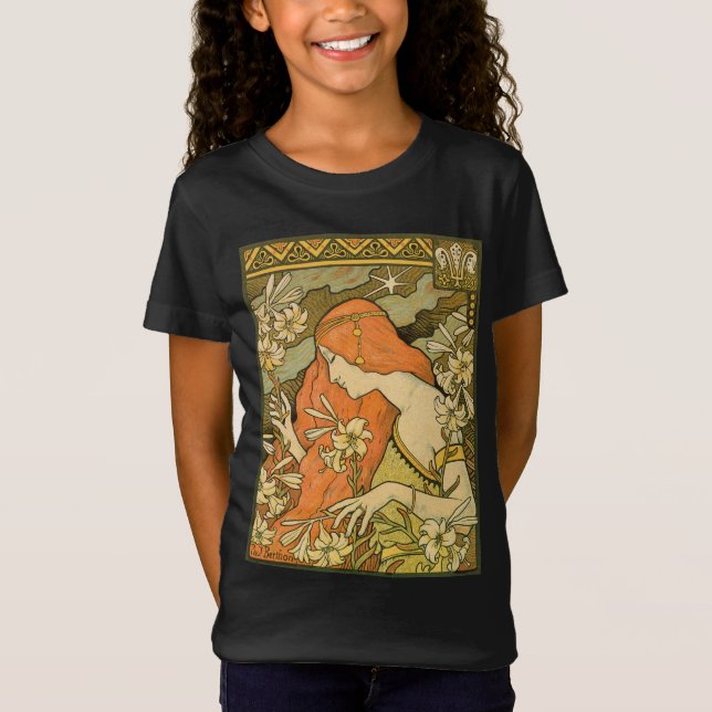 L'Ermitage Französische Jugendfrau im Bereich Blum T-Shirt (Vorderseite)