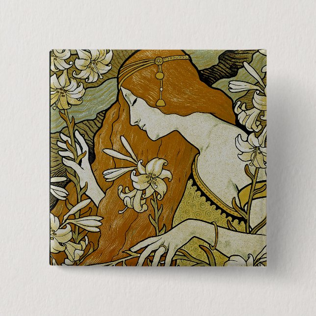 L'Ermitage Kunst Nouveau Button (Vorderseite)