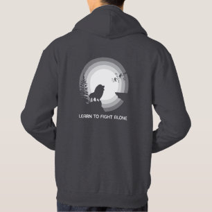 Lerne allein zu kämpfen – Löwe unter Mondlicht Tri Hoodie