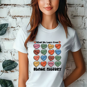 Lerne aus der Schwarzen Geschichte T-Shirt Tri-Blend Shirt