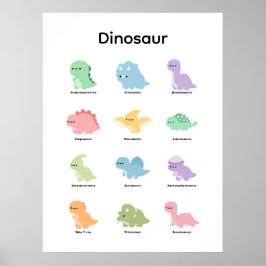 Lerne Dinosaurier Poster