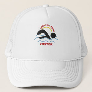 Lerne schneller zu schwimmen - Cool Swimmers Desig Truckerkappe