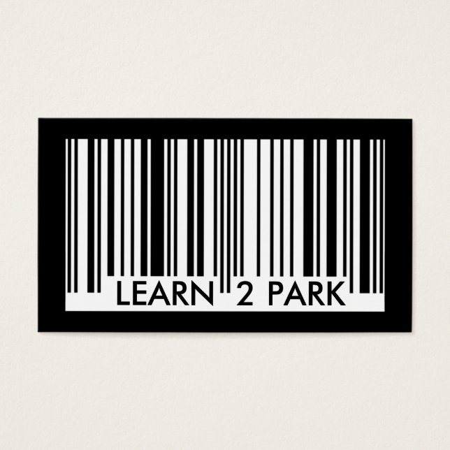 lernen, Barcode zu parken (Vorderseite)