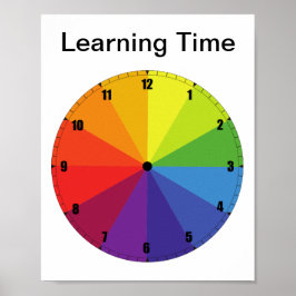 Lernen, das Zeitplaner zu erzählen Poster