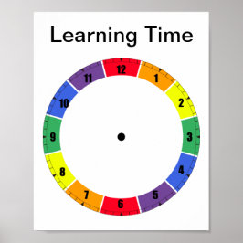 Lernen, das Zeitplaner zu erzählen Poster