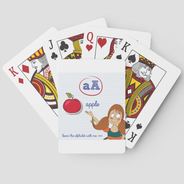 Lernen der Alphabet-Spielkarten Spielkarten (Rückseite)