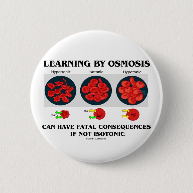 Lernen durch Osmose-tödliche Konsequenzen Button (Vorderseite)