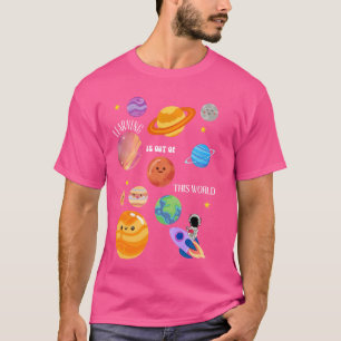 Lernen ist außerirdisch Weltraumwissenschaft T-Shirt