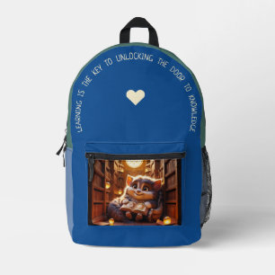 Lernen ist der Schlüssel... Bedruckter Rucksack