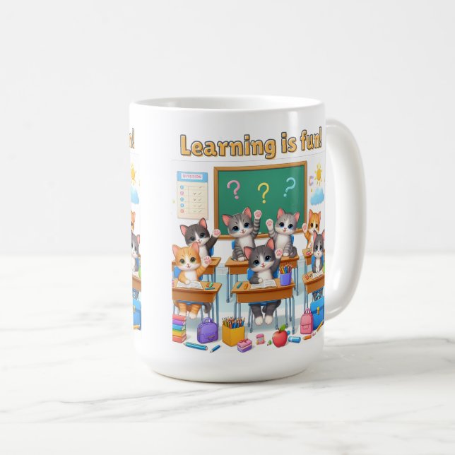 Lernen macht Spaß Tasse (VorderseiteRechts)