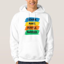 Lernen, Make, Hustle, Erfolg, motivierend Slogan