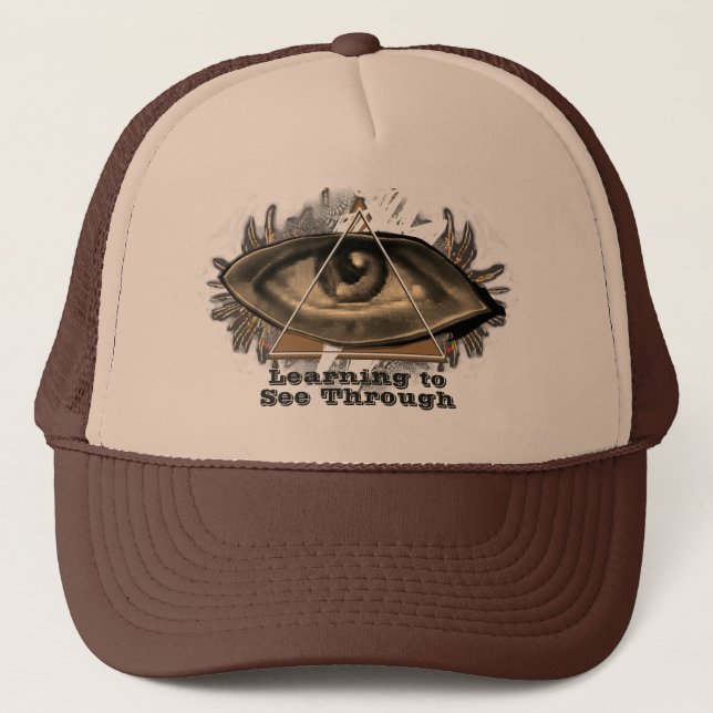 Lernen mit einem Auge durch Dreiecke zu sehen Truckerkappe (Vorderseite)