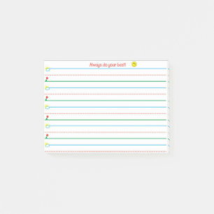 Lernen, Post-It-Notiz zu schreiben Post-it Klebezettel