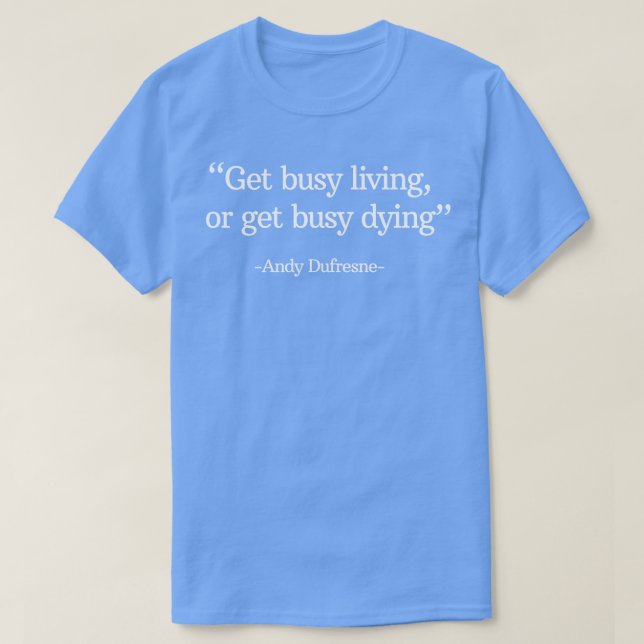 Lernen Sie Andy Dufresne kennen und lernen Sie das T-Shirt (Design vorne)