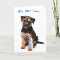 Lernen Sie bald die Karte Border Terrier dog