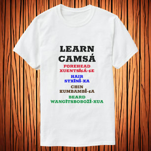 Lernen Sie Camsá - Fronhead Hair Chin Beard T-Shirt