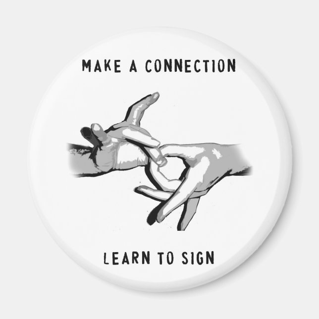 Lernen Sie eine Verbindung mit einem Signiermagnet Magnet (Vorne)