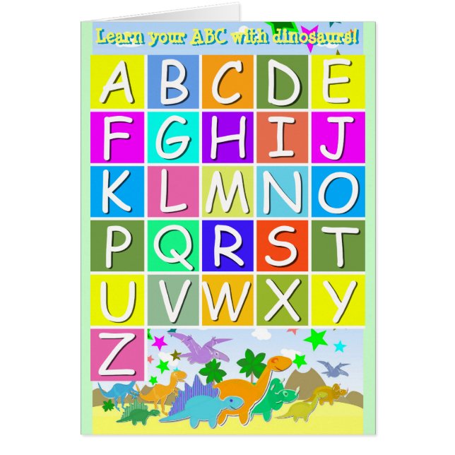 Lernen Sie Ihr ABC mit Dinosaurier-Buchstaben A-Z (Vorne)