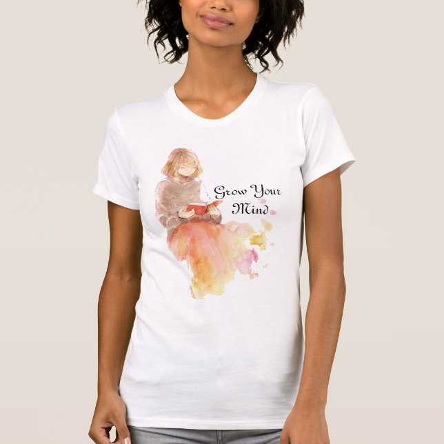 Lernen Sie Ihr Gedankenbuch lesen ist Leben T-Shirt (Vorderseite)