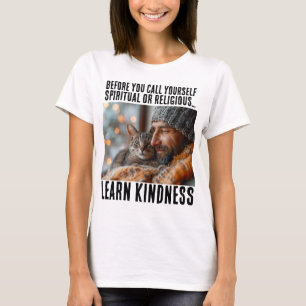 LERNEN SIE KINDNESS CAT-T - Shirt-T - SHIRT
