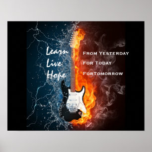LERNEN SIE LIVEhoffnung Poster