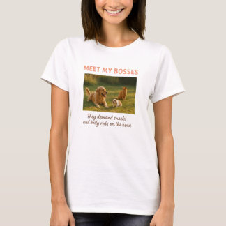 Lernen Sie meine Bosse kennen - Funny Custom Pet F T-Shirt