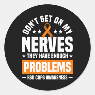 Lernen Sie meine Nerves Rsd Crps nicht kennen Runder Aufkleber