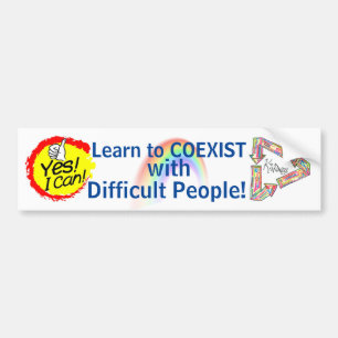 Lernen Sie, mit schwierigem Leute… Signage zu Autoaufkleber