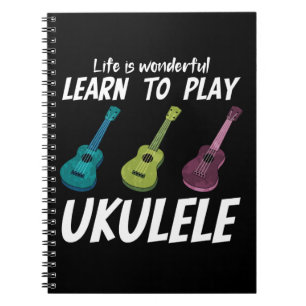 Lernen Sie Ukulele zu spielen Notizblock