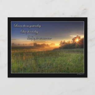 Lernen Sie von gestern.... Postkarte