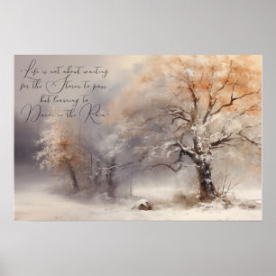 Lernen Sie Wasserfarbenlandschaft zu tanzen Poster